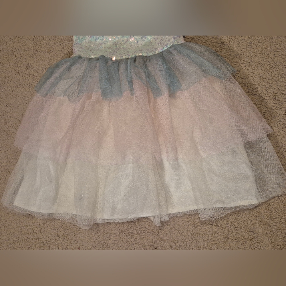 Girl's Pink & Violet Sparkly Unicorn Dress Size 6 - Picture 6 of 13